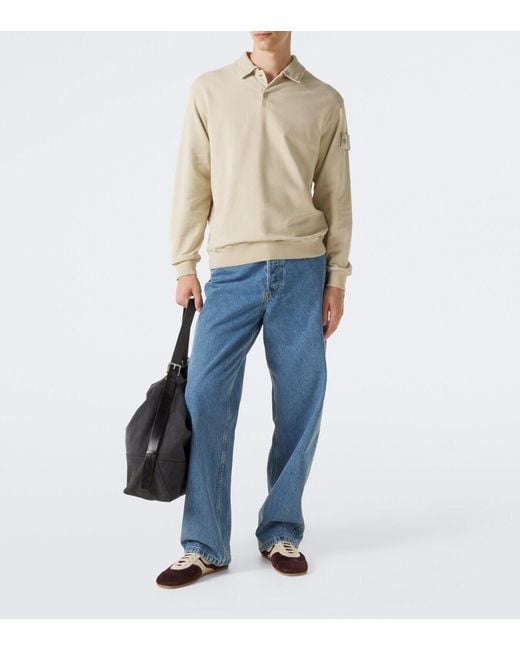 Pullover Polo Ghost di Stone Island in Natural da Uomo