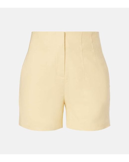 Shorts Brit En Mezcla De Lino Veronica Beard de color Natural