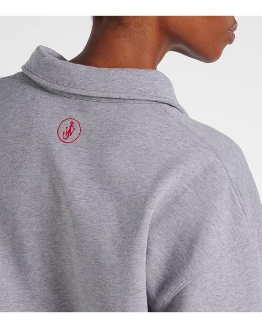 Sudadera De Jersey De Algodon Bordada J.W. Anderson de color Blue