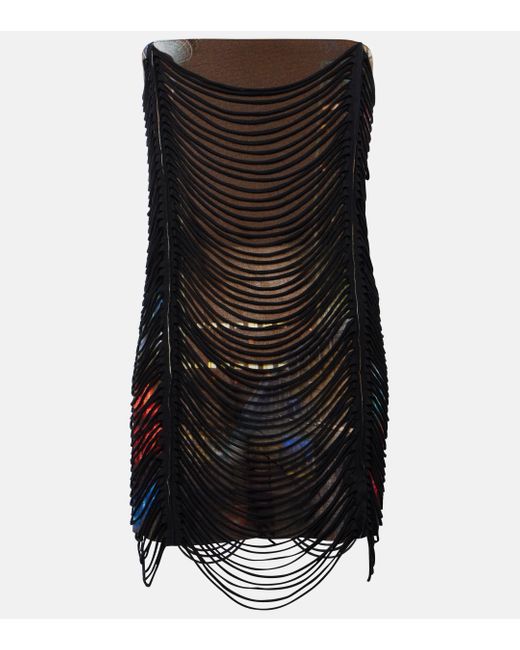 X Shayne Oliver – Robe imprimee Jean Paul Gaultier en coloris Black
