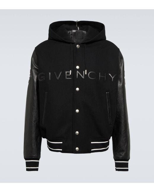 Veste teddy a logo Givenchy pour homme en coloris Black