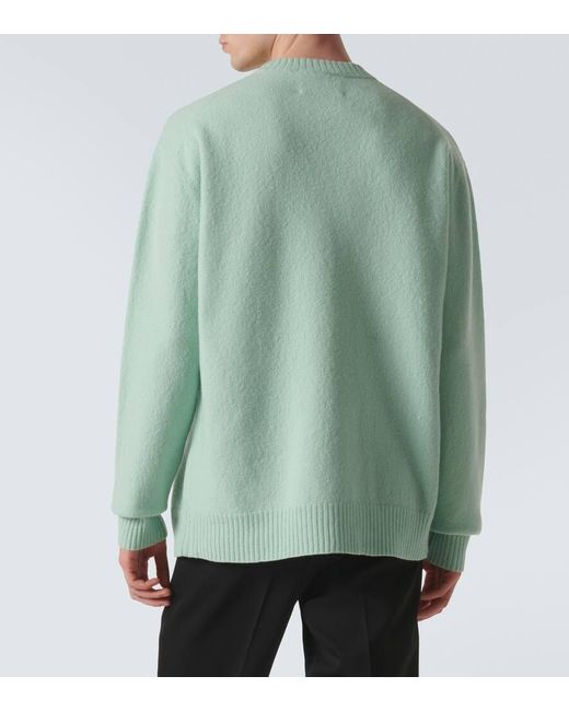Pullover in lana di Jil Sander in Green da Uomo