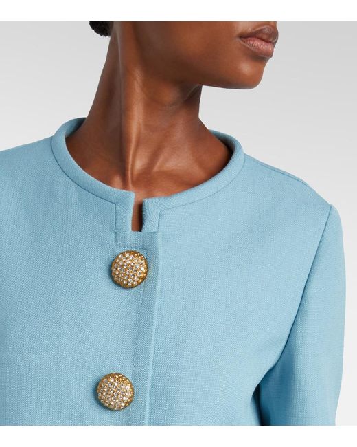 Valentino Blue Canvas Jacket