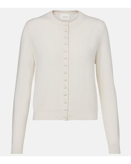Lisa Yang White Wilona Cashmere Cardigan