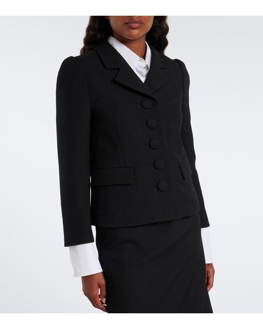 ShuShu/Tong Black Wool And Silk Jacket