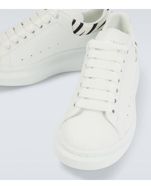 Alexander McQueen Oversize-Sneakers Aus Leder in White für Herren