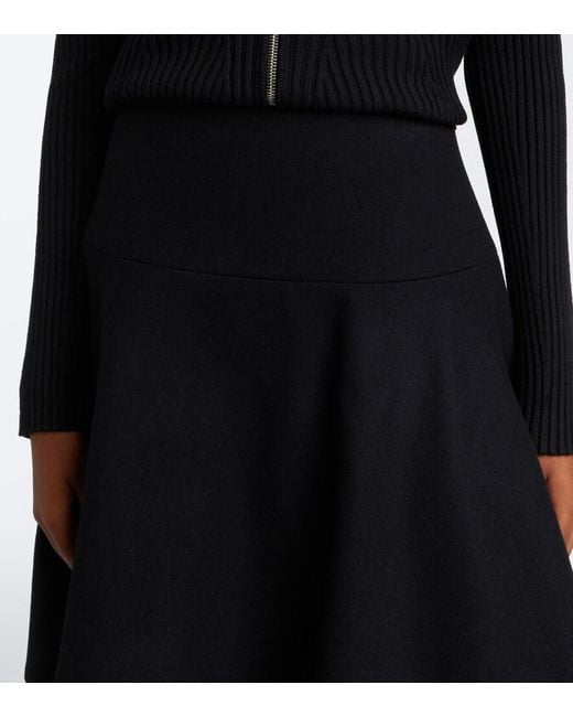Alaïa Black Wool Miniskirt