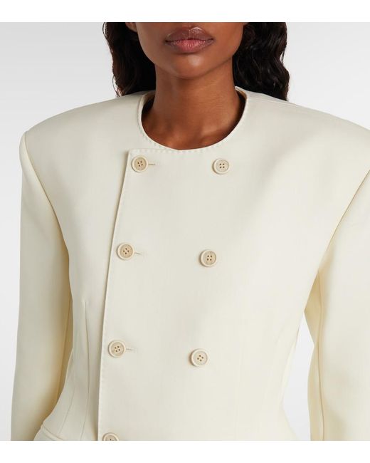 Wardrobe NYC Natural Rhw Double-Breasted Minidress