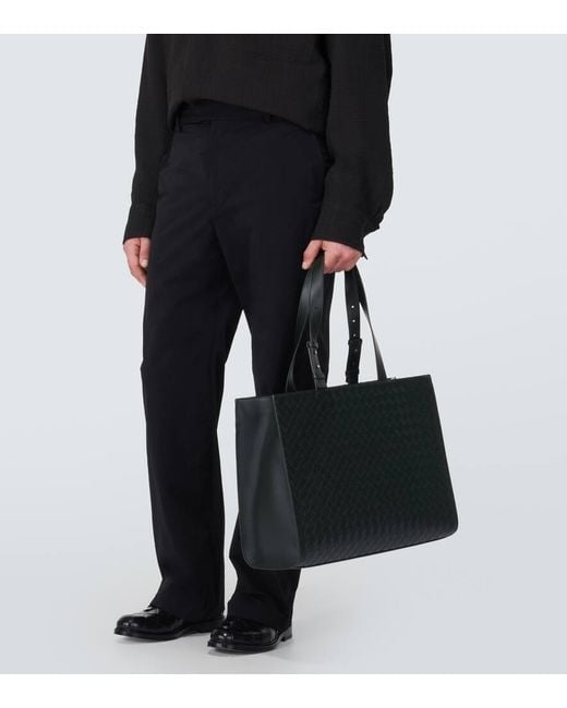 Bottega Veneta Tote Cargo Aus Leder in Black für Herren