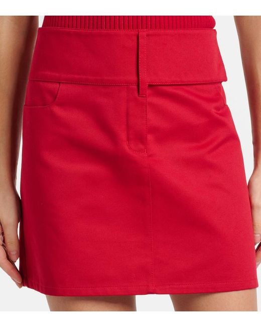Courreges Red Belted Miniskirt