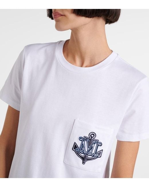 Max Mara White Acacia Cotton T-Shirt
