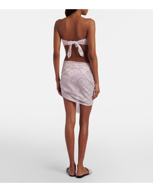 Emilio Pucci Pink Occhi Cotton Beach Cover-Up