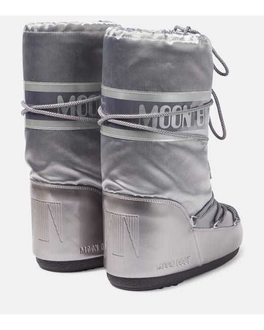 Moon Boot Gray Icon Glance Snow Boots