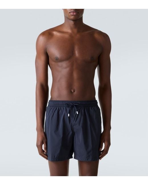 Fedeli Blue Madeira Swim Trunks for men