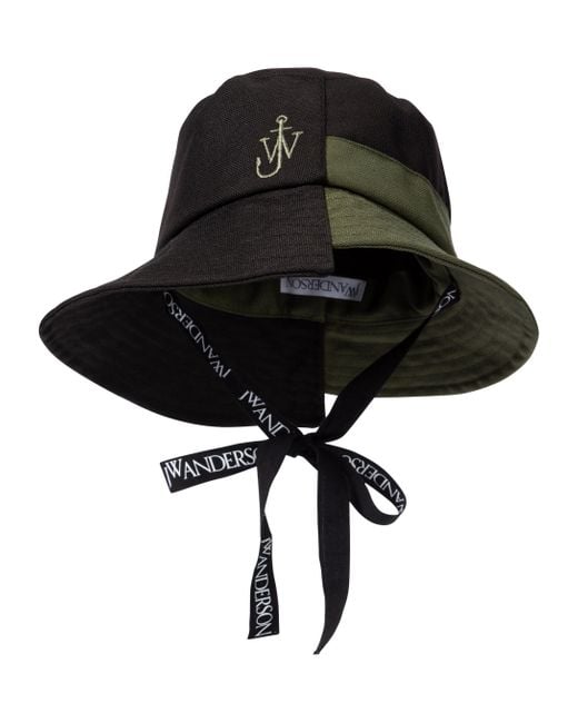 Time Amazing Bad factor JW Anderson Colorblocked Bucket Hat in Black | Lyst Canada