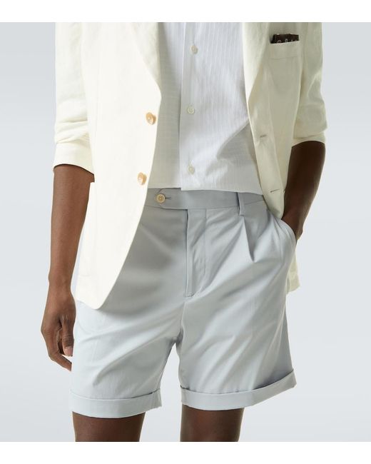 Lardini Blue Cotton-Blend Shorts for men