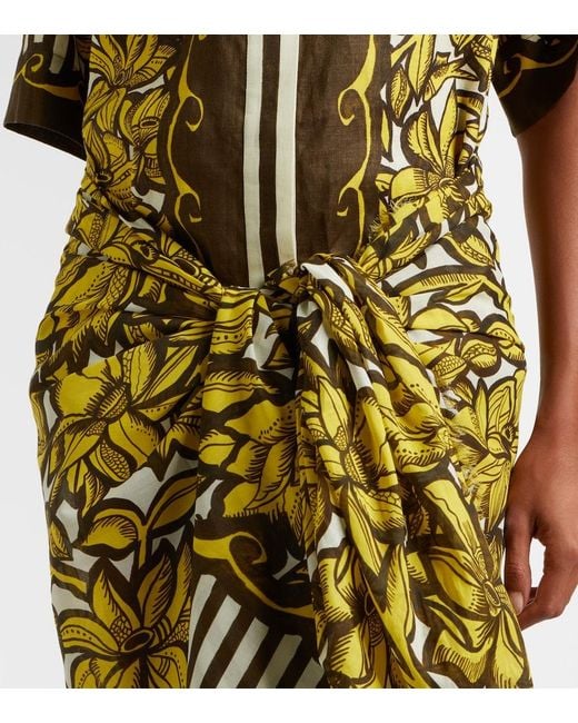 ALÉMAIS Metallic Mona Floral Cotton Beach Cover-Up