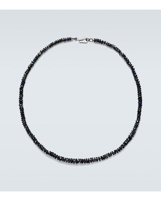 Ileana Makri Metallic 9Kt Beaded Necklace With Opals for men
