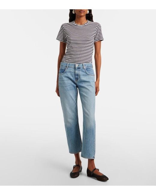 Nili Lotan Blue Lorimer Straight Jeans