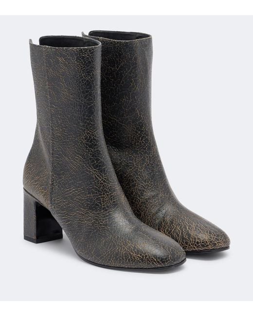 Jimmy Choo Black Daze Leather Ankle Boots