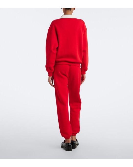 Polo Ralph Lauren Red Cotton-Blend Jersey Sweatpants