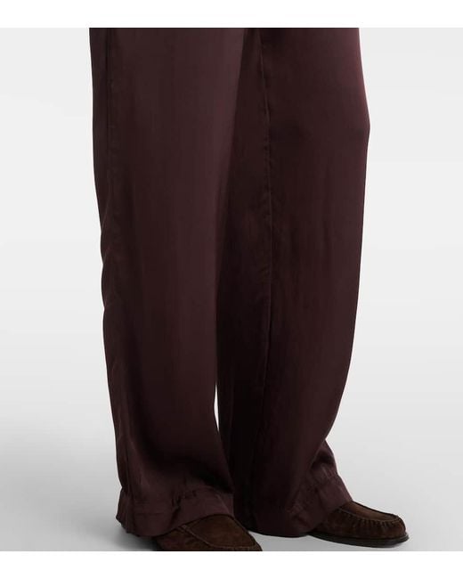 Velvet Purple Larkin Wide-Leg Pants