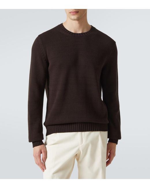 Saman Amel Pullover Aus Baumwolle in Black für Herren