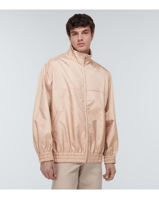 Valentino Natural Oversized Satin Jacket for men