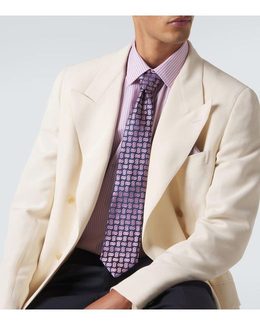 Cravatta di Charvet in Purple da Uomo