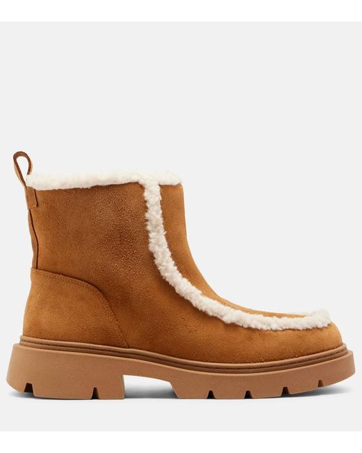 Inuikii Brown Biker Suede Snow Boots