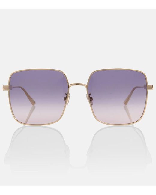 Dior Purple Diorcannage S1U Square Sunglasses