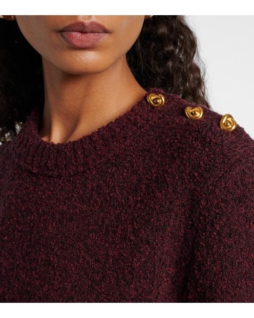 Bottega Veneta Purple Knot Sweater