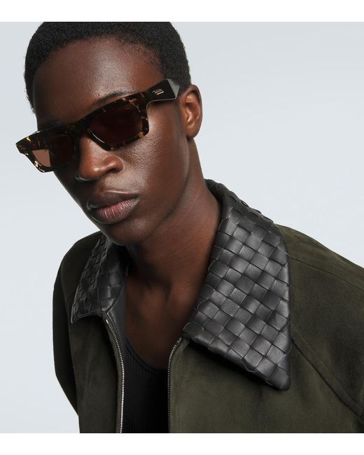 Bottega Veneta Brown Classic Square Sunglasses for men