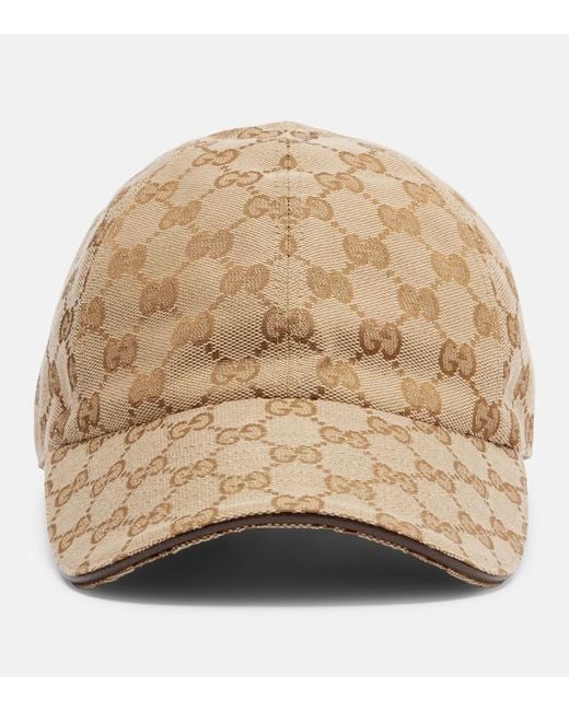Gucci Natural Gg Canvas Baseball Cap