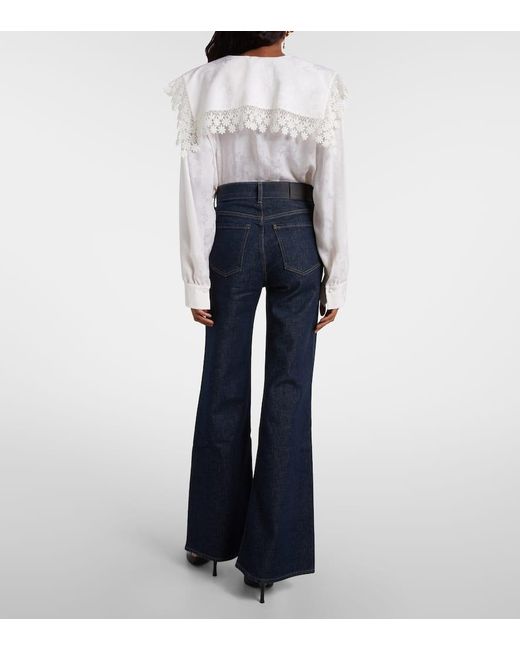 Citizens of Humanity Blue Kimberly High-Rise Flared Jeans