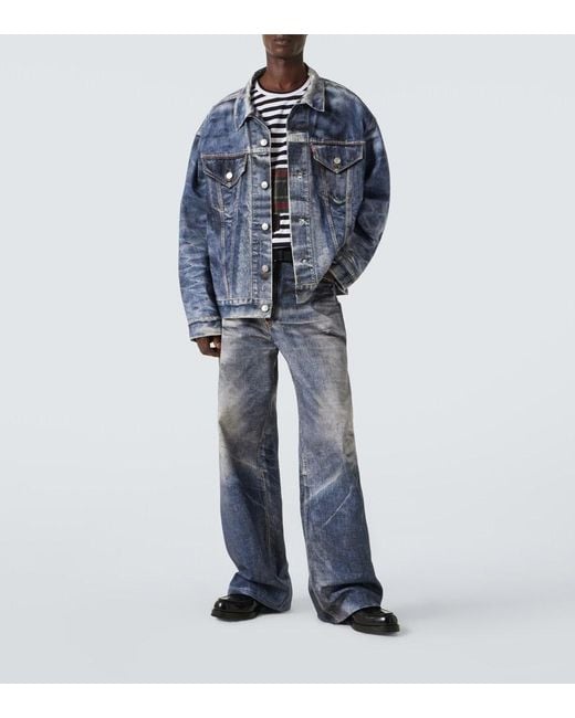 Junya Watanabe Blue X Levi's Printed Denim Jacket for men