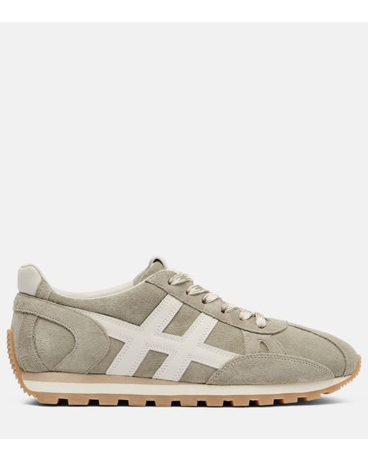 Hogan White 86Er Suede Sneakers