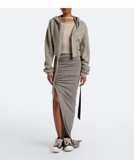 Rick Owens Brown Jumbolace Leather Sneakers