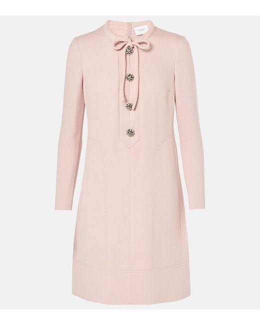 Giambattista Valli Pink Bow-Detail Minidress