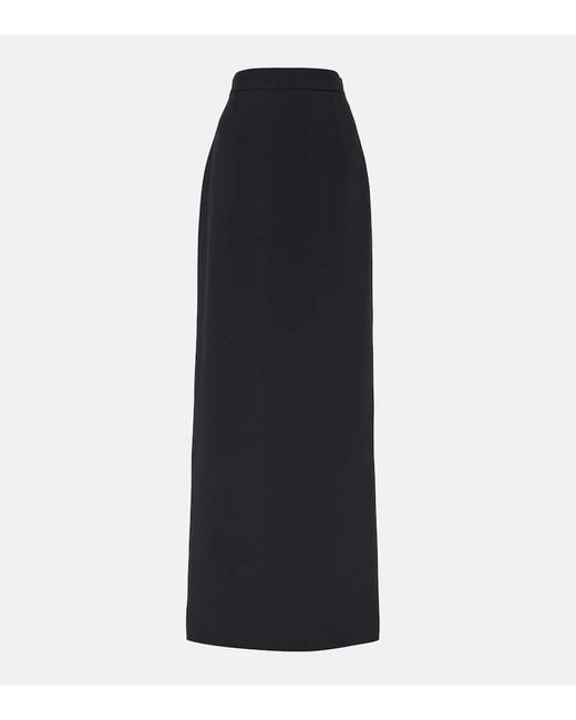Nina Ricci Black Cady Pencil Skirt