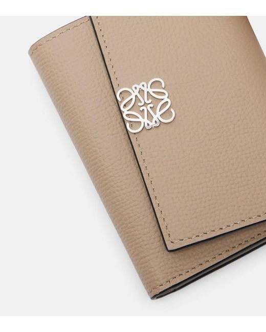 Loewe Natural Anagram Small Leather Card Holder