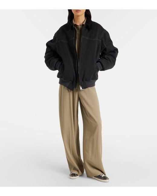 Golden Goose Deluxe Brand Black Super-Star Shearling-Trimmed Leather Sneakers