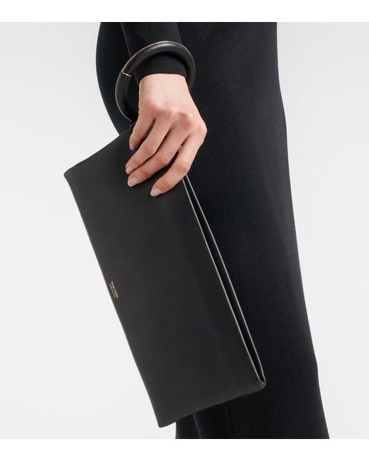 Tom Ford Black Aura Leather Clutch