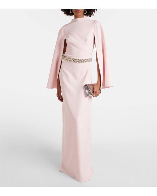 Robe longue Harper a ornements Safiyaa en coloris Pink