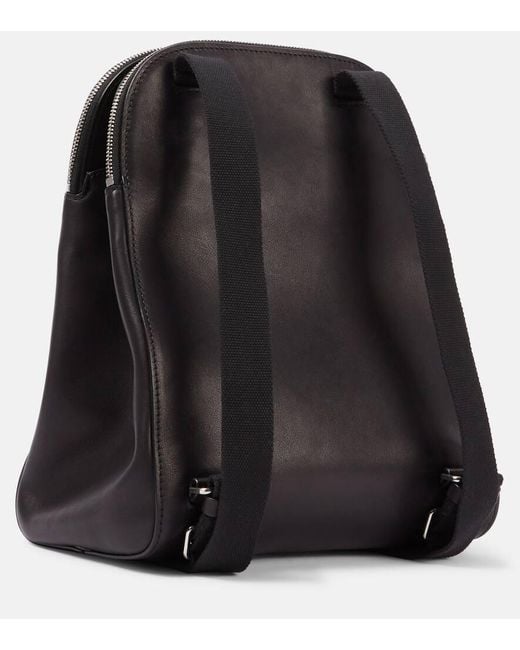 The Row Black Leather Backpack