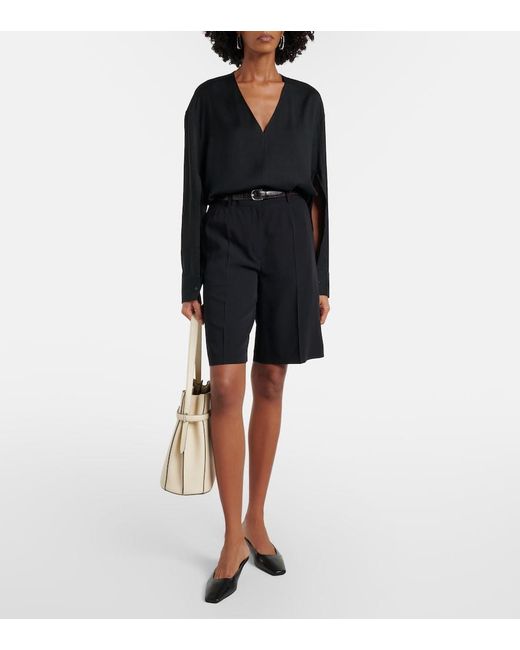 Totême  Black Oversized Blouse