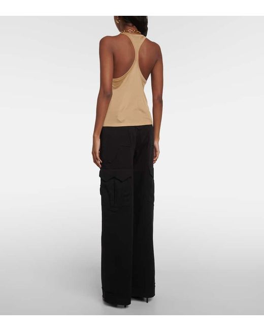 Tom Ford Natural Micro-Rib Silk Jersey Tank Top