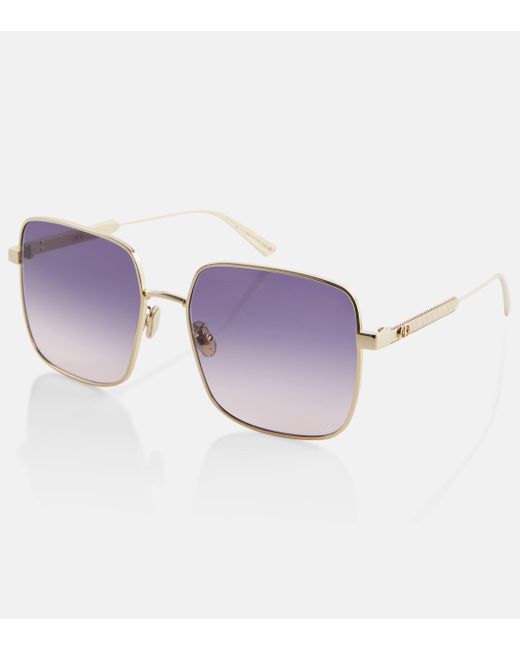 Dior Purple Diorcannage S1u Square Sunglasses