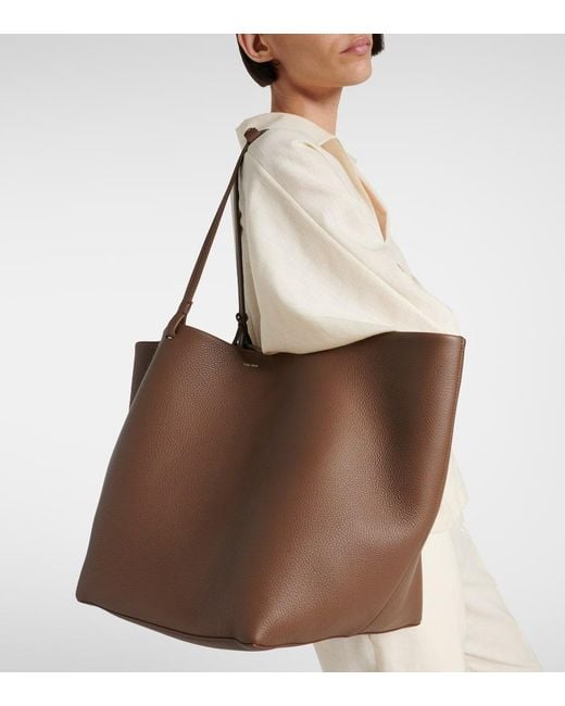 Tote Park Xl De Piel The Row de color Brown