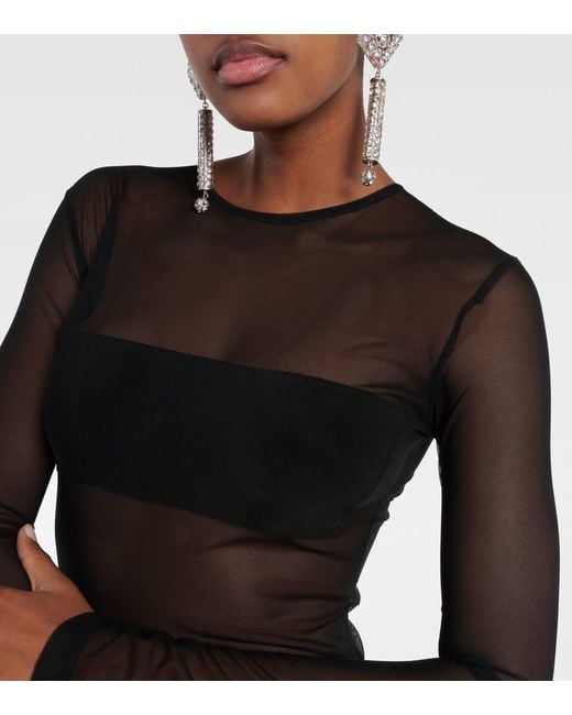 Abito Lungo Dash di Norma Kamali in Black